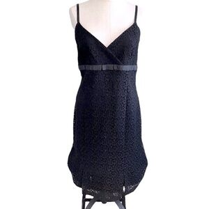 Lori M Collection - Black Lace Slip Dress - Size 8 (use Measureme…